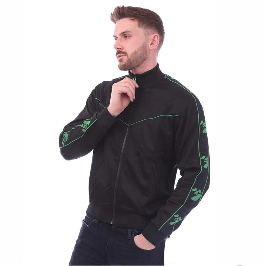 Off White Face Band Slim Track Top - Black